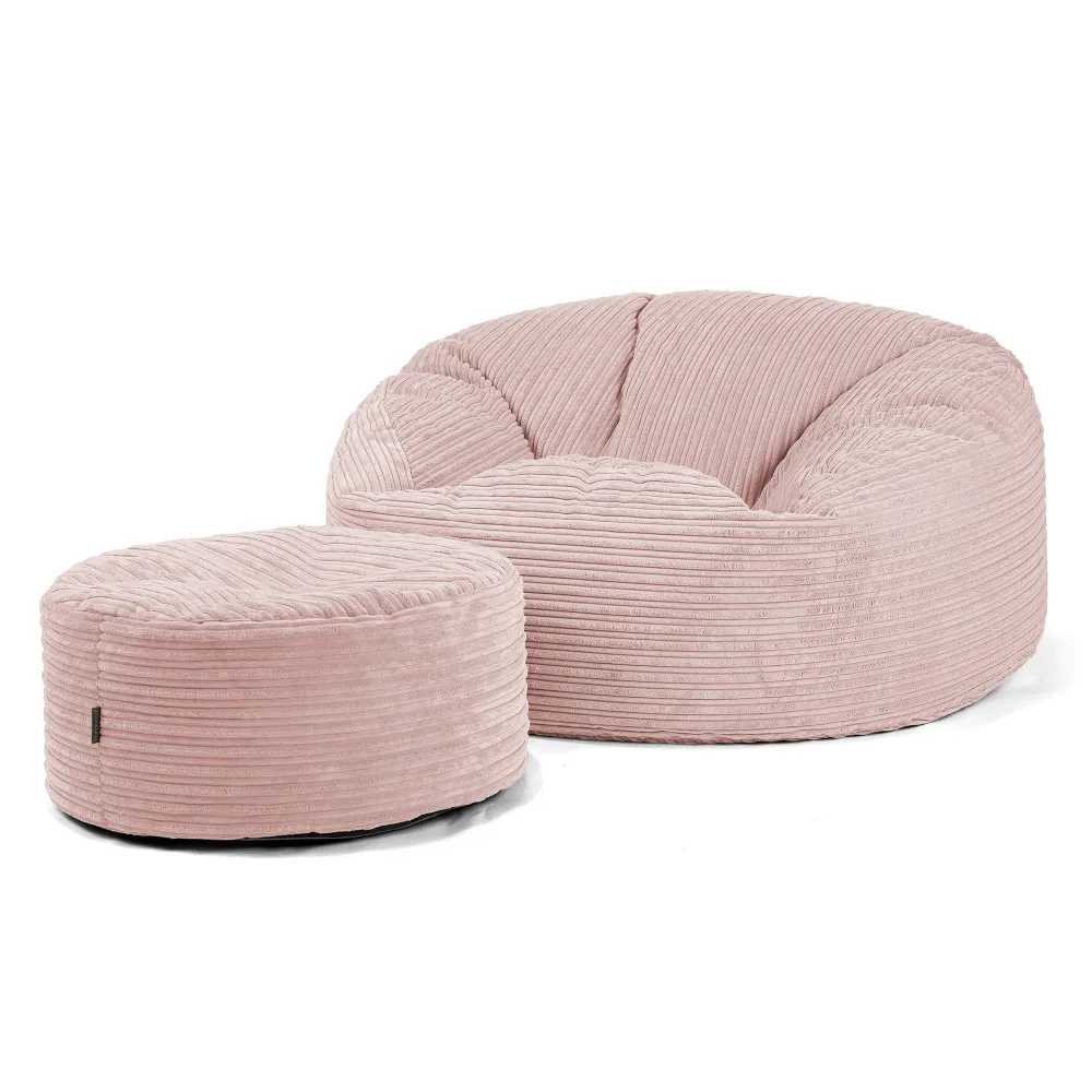 Mammoth Sofa Sitzsack XXL - Cord Rosa