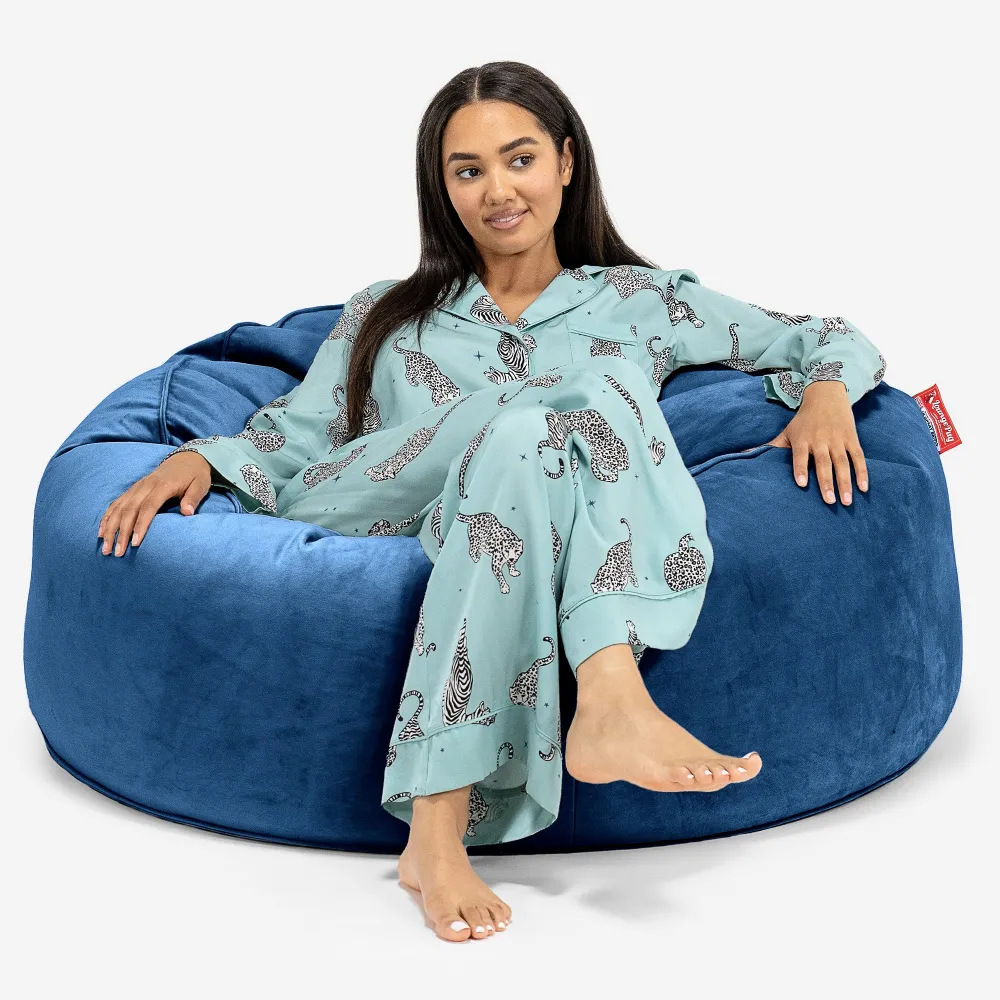 Mammoth Sofa Sitzsack XXL - Samt Marineblau