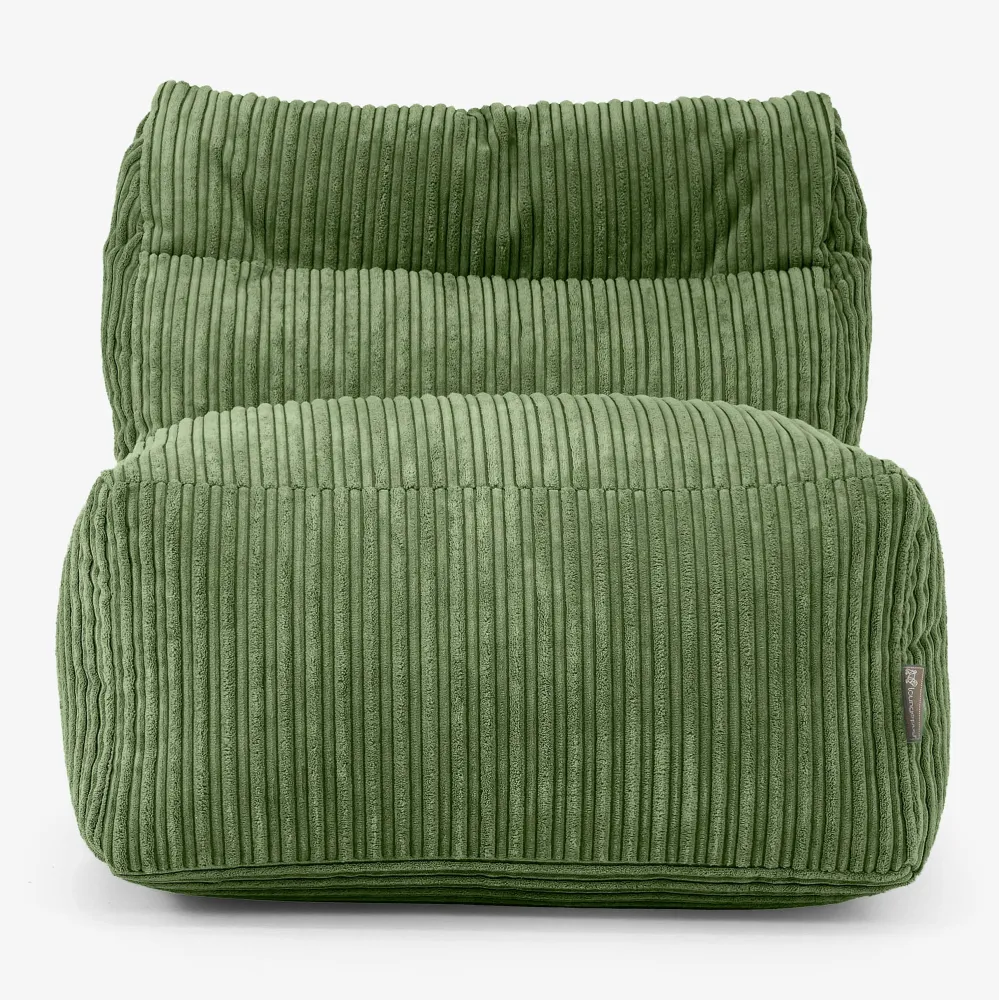 Modulares Sofa Sitzsack, Mittelteil - Cord Nadelwaldgrün