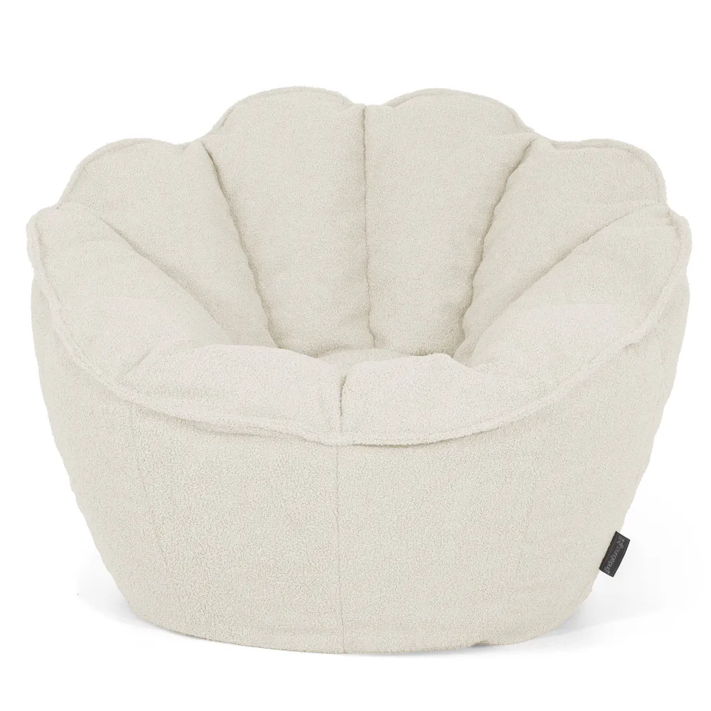 Natalia Sacco Sitzsack Stuhl - Bouclé Elfenbein