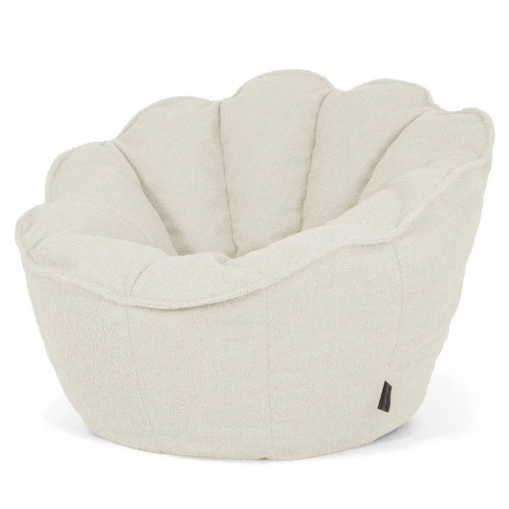 Natalia Sacco Sitzsack Stuhl - Bouclé Elfenbein