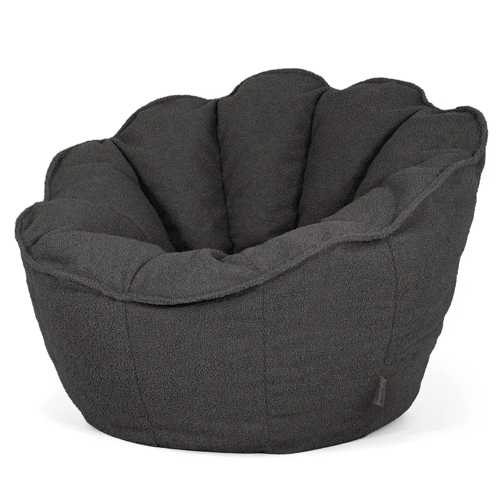 Natalia Sacco Sitzsack Stuhl - Bouclé Graphitgrau