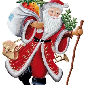 Nikolaus mit Sack am Weihnachtsbaum Zinnfigur von Wilhelm Schweizer