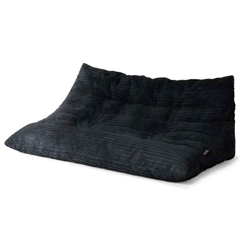 Noah Sitzsack-Bodensofa - Cord Schwarz