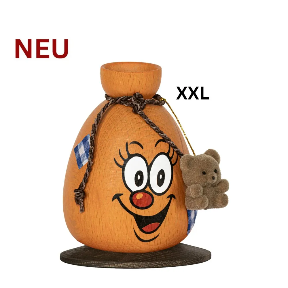 Räuchermännchen "Alter-Sack", farbig, 18 cm, Ø 13 cm