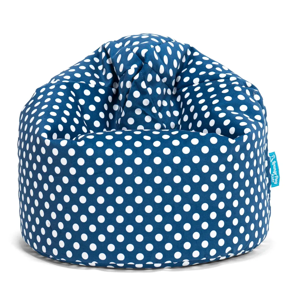 Sitzsack Kinder 2-6 jahren - Druck Blau Getupft