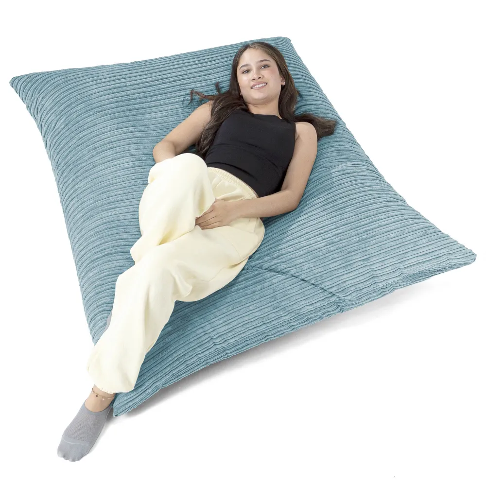 Sitzsack XXL - Cord Türkis