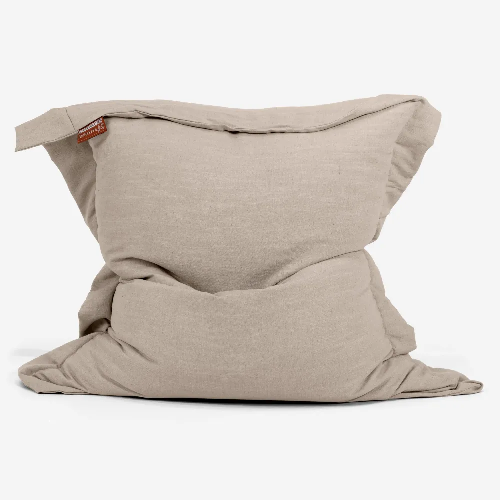 Sitzsack XXL - Leinenlook Creme