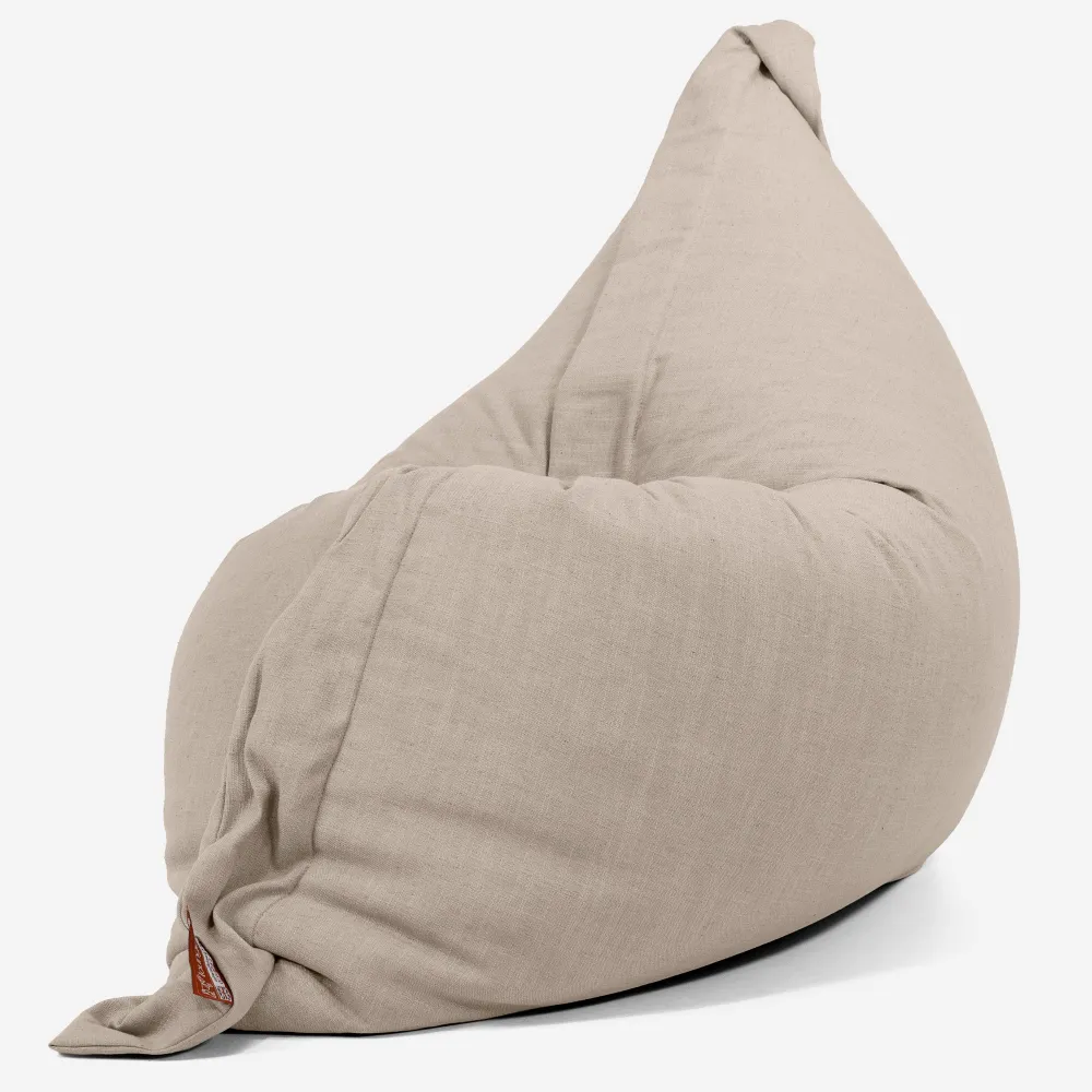 Sitzsack XXL - Leinenlook Creme