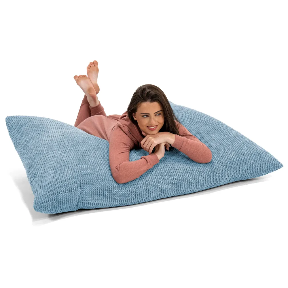 Sitzsack XXL - Pom-Pom Himmelblau
