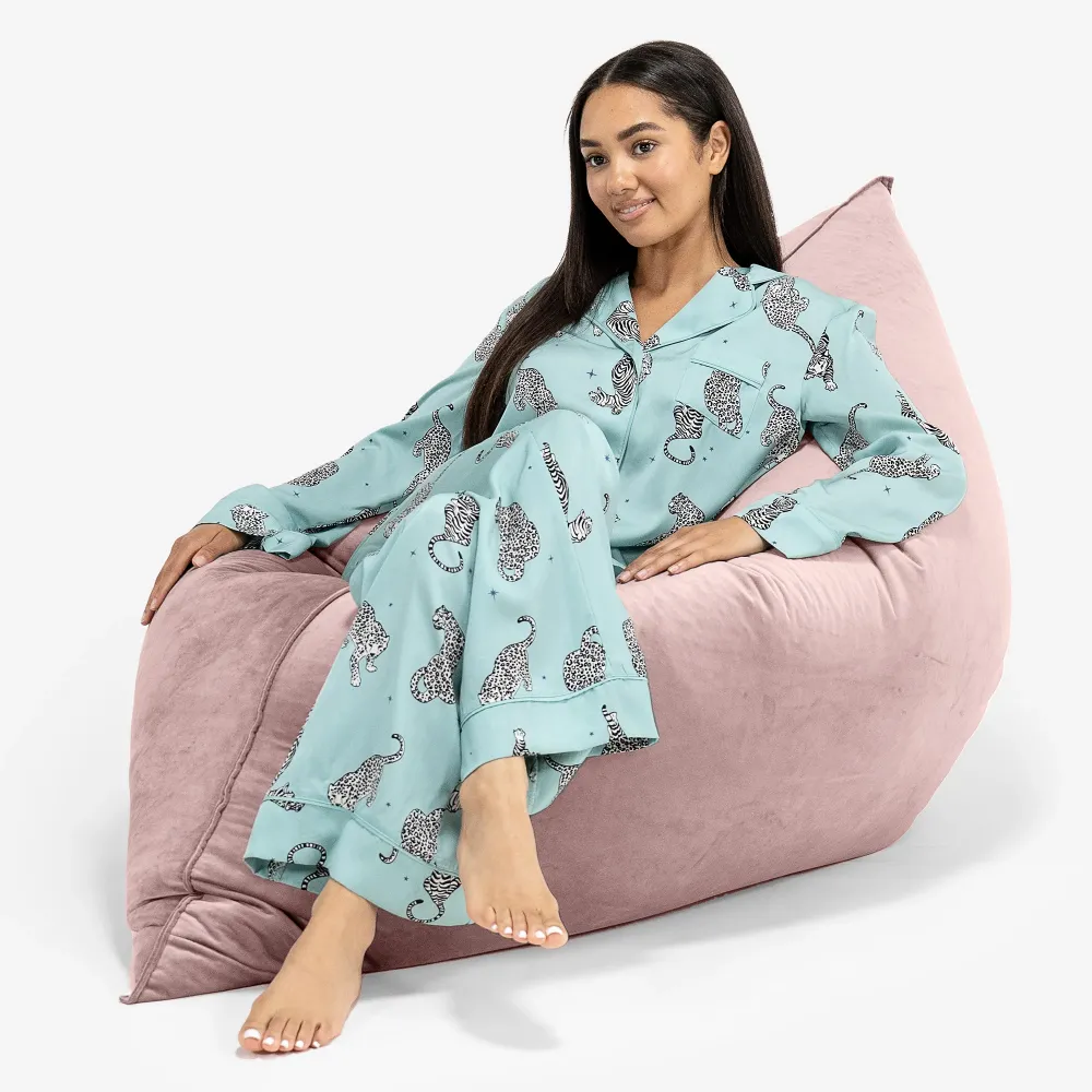 Sitzsack XXL - Samt Pink