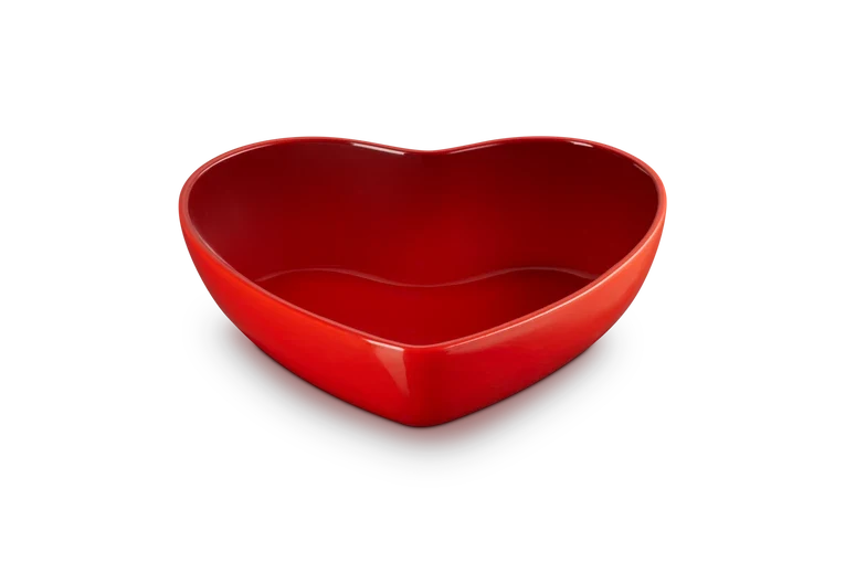Le Creuset - Servierplatte Herz Kirschrot 30 cm