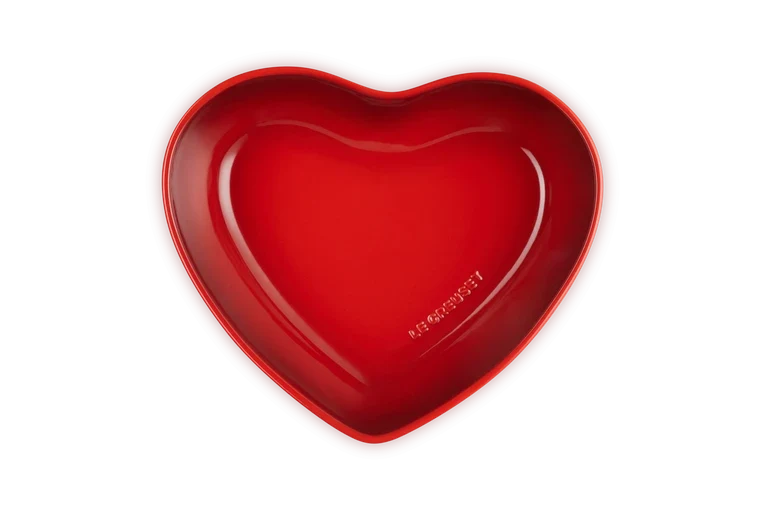 Le Creuset - Servierplatte Herz Kirschrot 30 cm