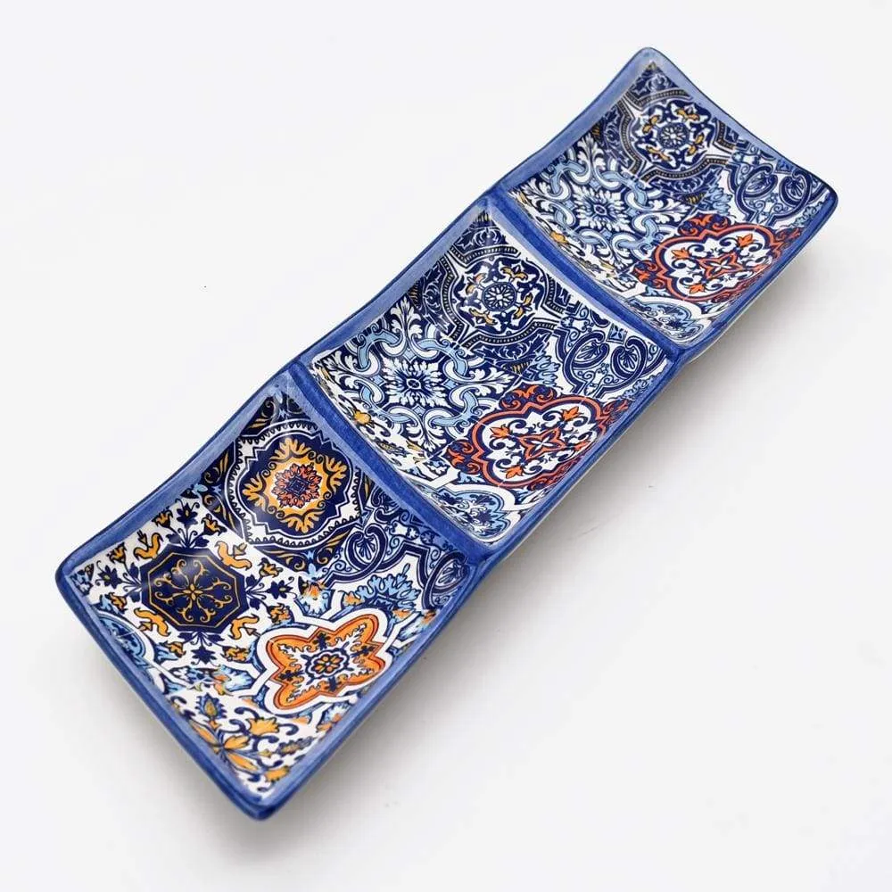 Servierplatte aus Keramik "Azulejos"