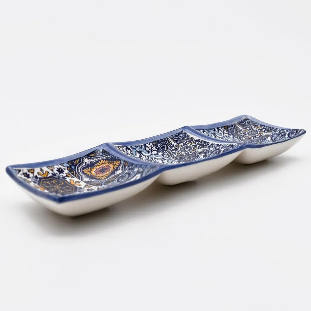 Servierplatte aus Keramik "Azulejos"