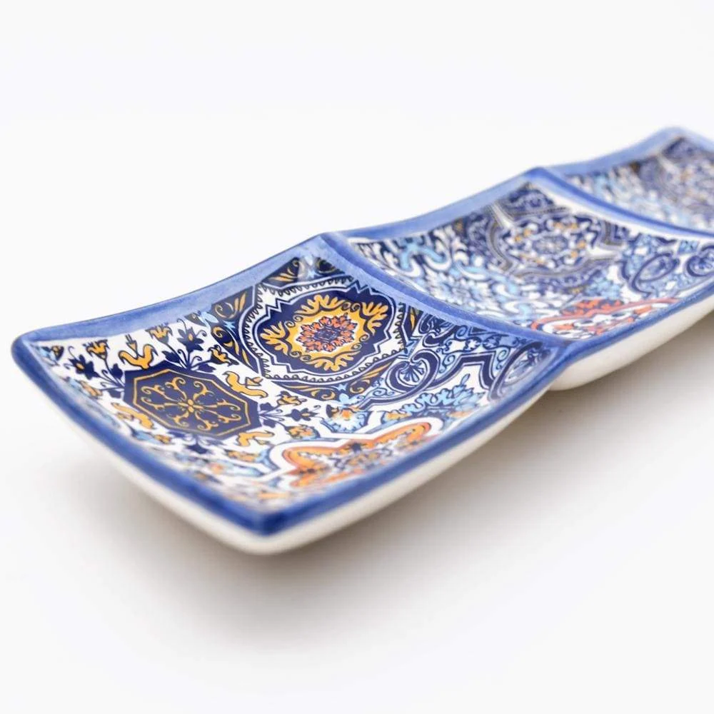 Servierplatte aus Keramik "Azulejos"