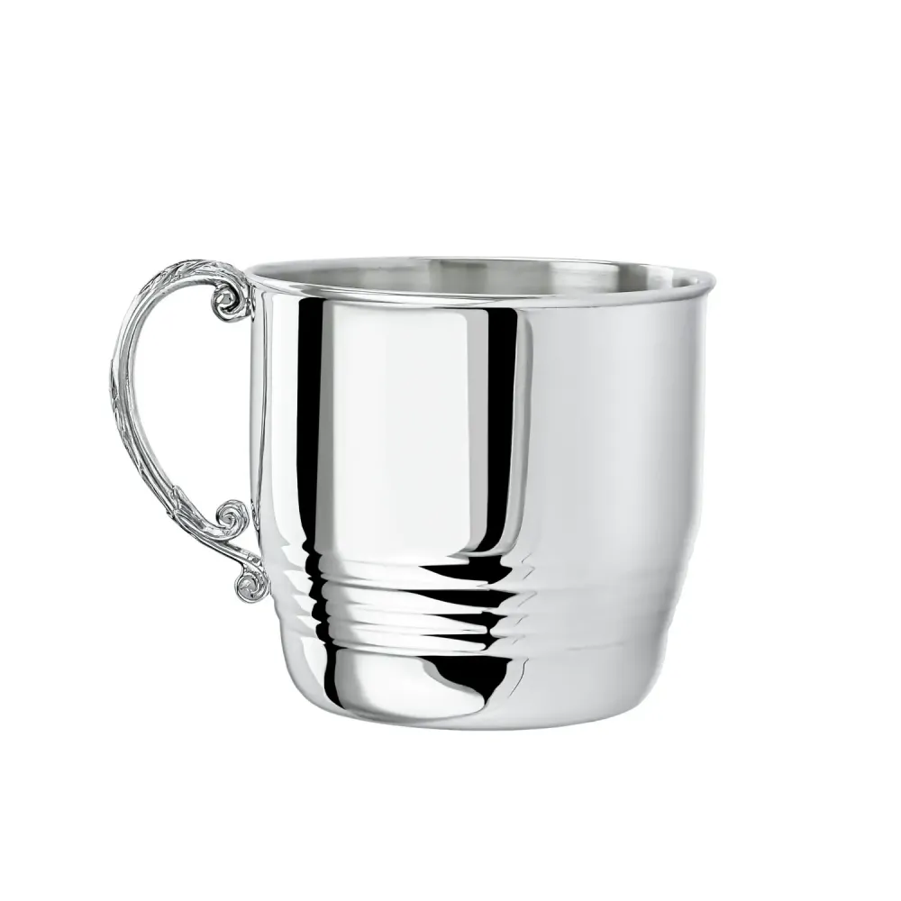 Babygeschenk 925 Silber Herz - Becher & Löffel Set