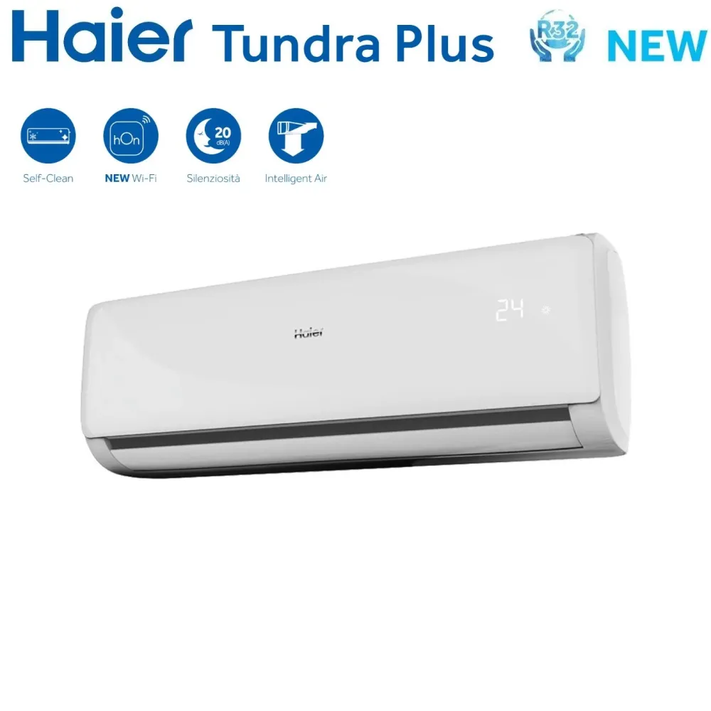 Climatizzatore Condizionatore Haier Dual Split Inverter serie TUNDRA PLUS 7+12 con 2U40S2SM1FA R-32 Wi-Fi Integrato 7000+1...