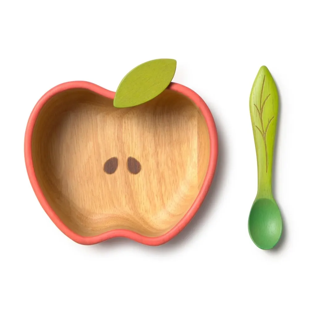 Essgeschirr mit Schüssel und Löffel – Pepa der Apfel – Oli & Carol