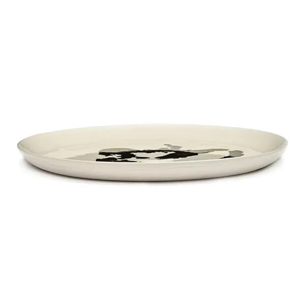 FEAST Teller L weiß Pfeffer schwarz von Yotam Ottolenghi Serax D26,5xH2cm