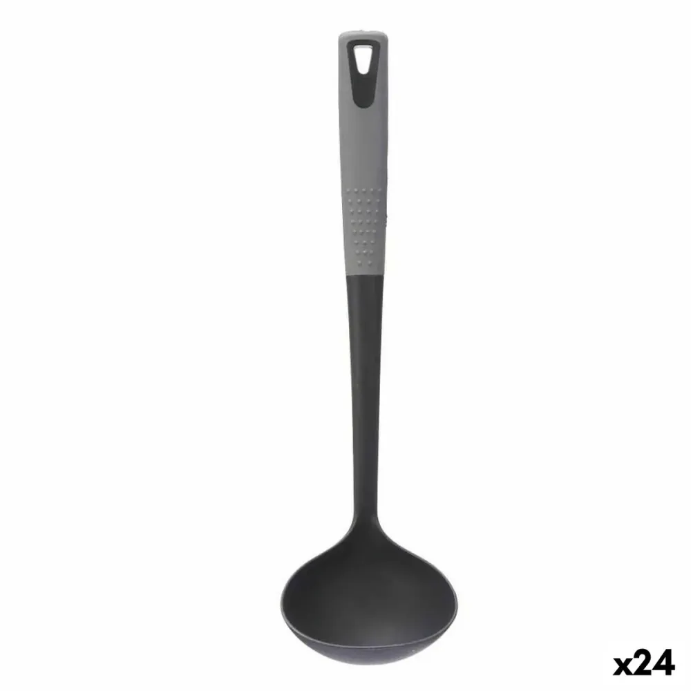 Löffel Schwarz Grau TPR PBT 9,5 x 32,5 x 9 cm (24 Stück)