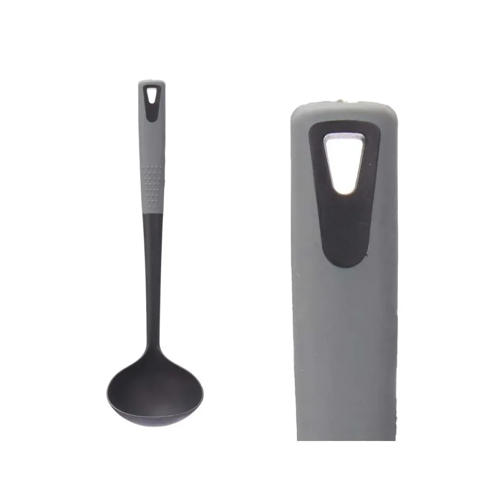 Löffel Schwarz Grau TPR PBT 9,5 x 32,5 x 9 cm (24 Stück)