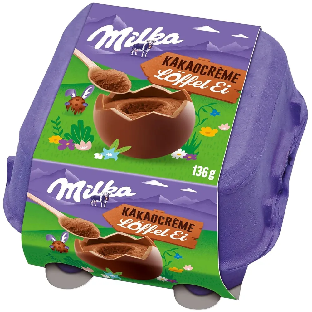Milka Löffel Ei Kakaocréme 4er 136g