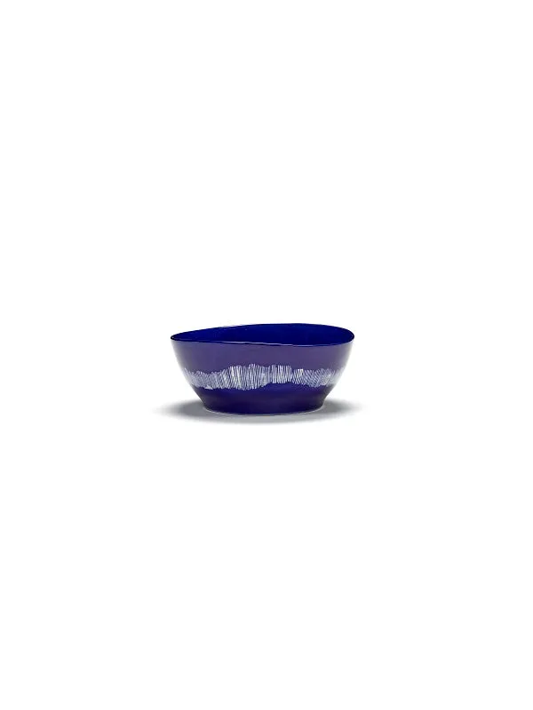 Ottolenghi Schüssel L Lapis Swirl-Stripes weiß FEAST Serax D18xH8cm