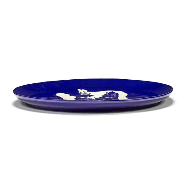 Ottolenghi Servierplatte XL blau Pfeffer weiß FEAST Serax D44,5cm