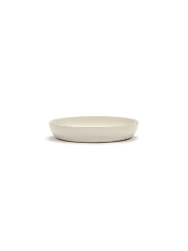 Ottolenghi Teller hoher Rand weiß Pfeffer schwarz FEAST Serax D22XH4cm