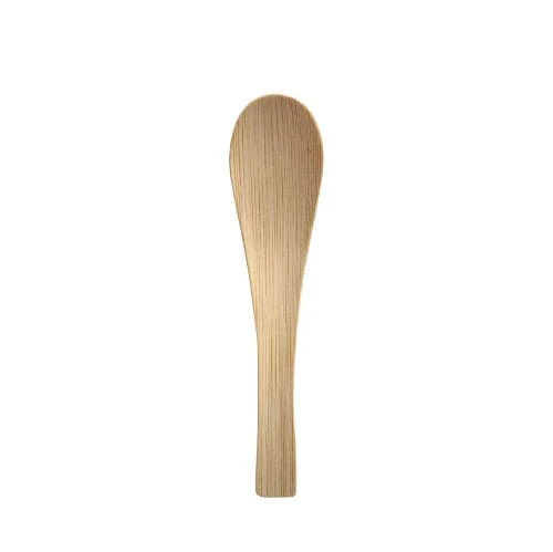 PAPSTAR Bambus Löffel "pure" 13 cm, ideal für Fingerfood "Asia" | Faltschachtel (50 Stück)