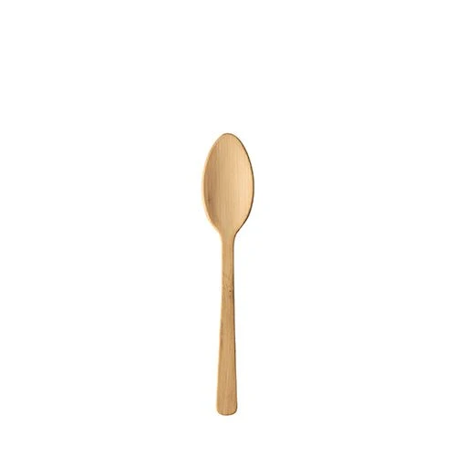 PAPSTAR Fingerfood-Löffel aus Bambus "pure" 9,5 cm, umweltfreundlich | Faltschachtel (50 Stück)