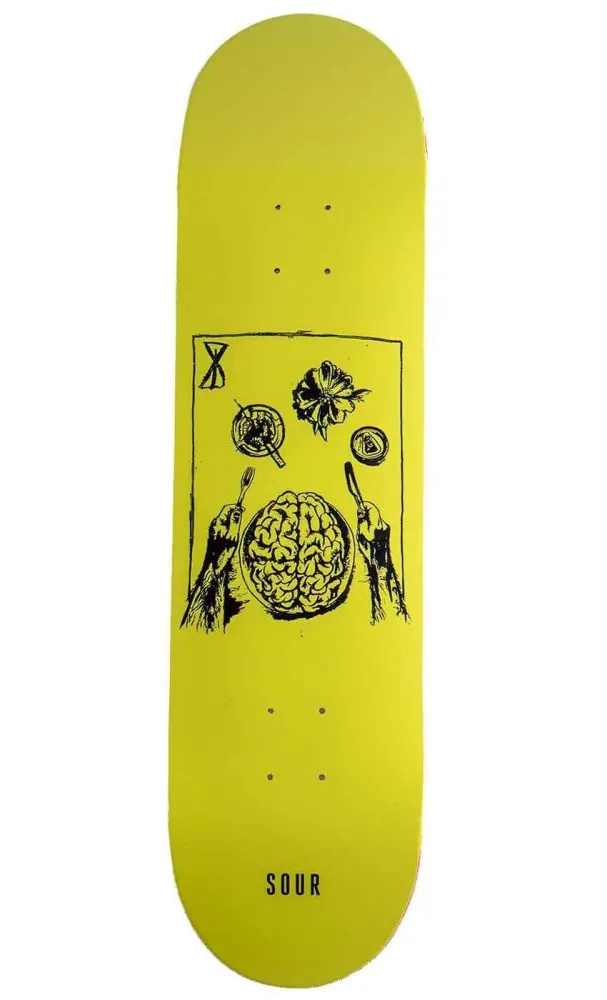 Sour Solution Brain Feast 8.375 Deck Yellow