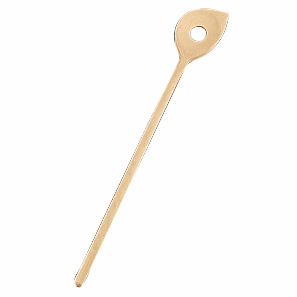 Städter Kochlöffel Spitz mit Loch, Koch Löffel, Rührlöffel, Küchenlöffel, Küchenhelfer, Holz, 30 cm, 818026