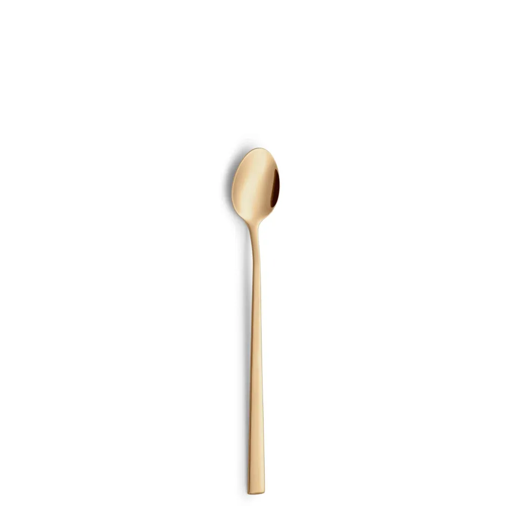 VISTA Longdrink-/Latte Macchiato Löffel Set 6-teilig PVD gold