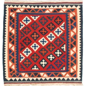 Kelim Fars Teppich 104x102cm