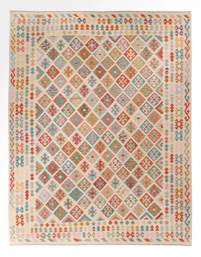 Kelim Maimene Teppich 387x310cm
