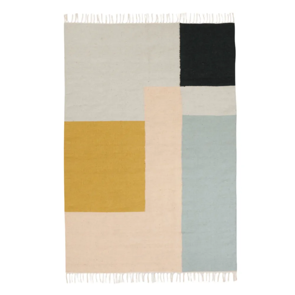 KELIM SQUARES farbiger Teppich