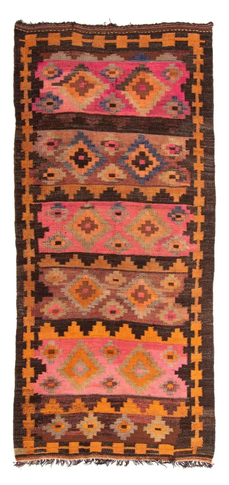 Kelim Teppich - Old 260 x 120 cm - mehrfarbig