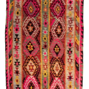 Kelim Teppich - Old 280 x 112 cm - mehrfarbig