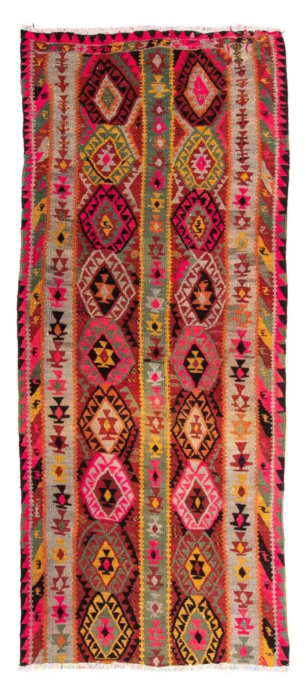 Kelim Teppich - Old 280 x 112 cm - mehrfarbig