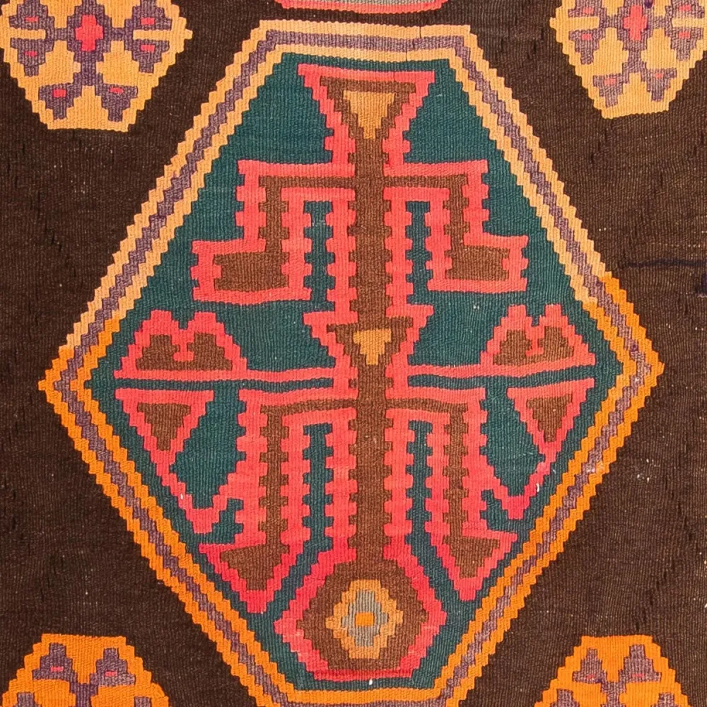 Kelim Teppich - Old 330 x 155 cm - mehrfarbig
