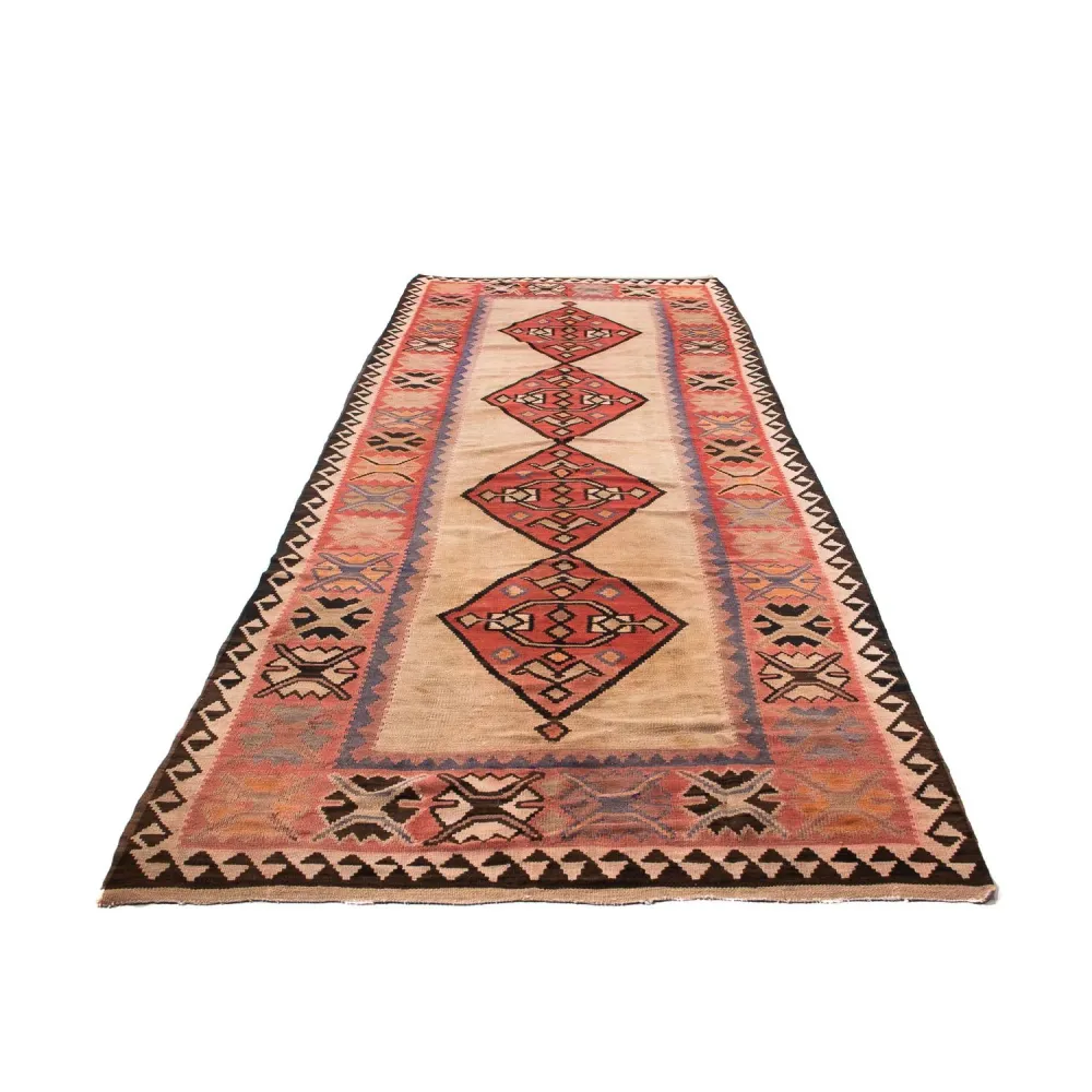 Kelim Teppich - Old 360 x 155 cm - mehrfarbig