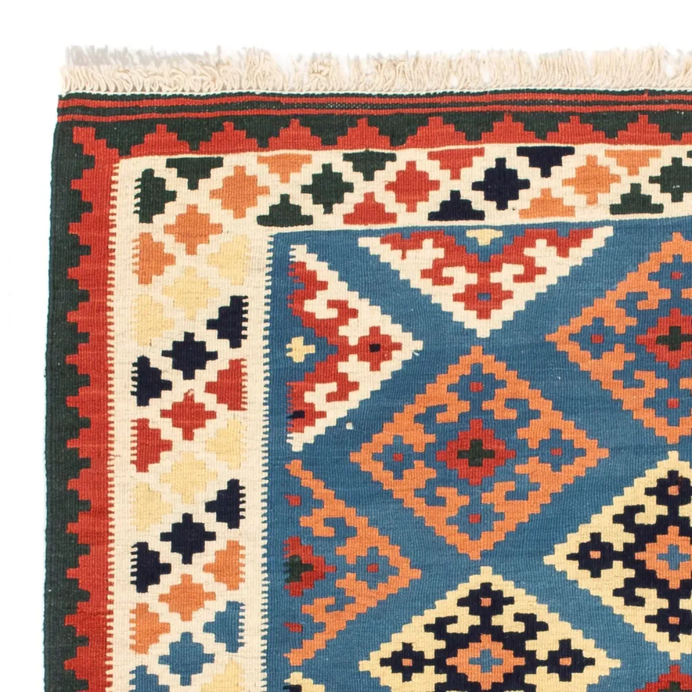 Kelim Teppich - Oriental 104 x 100 cm - dunkelblau