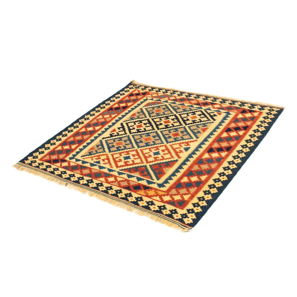Kelim Teppich - Oriental 106 x 102 cm - gold