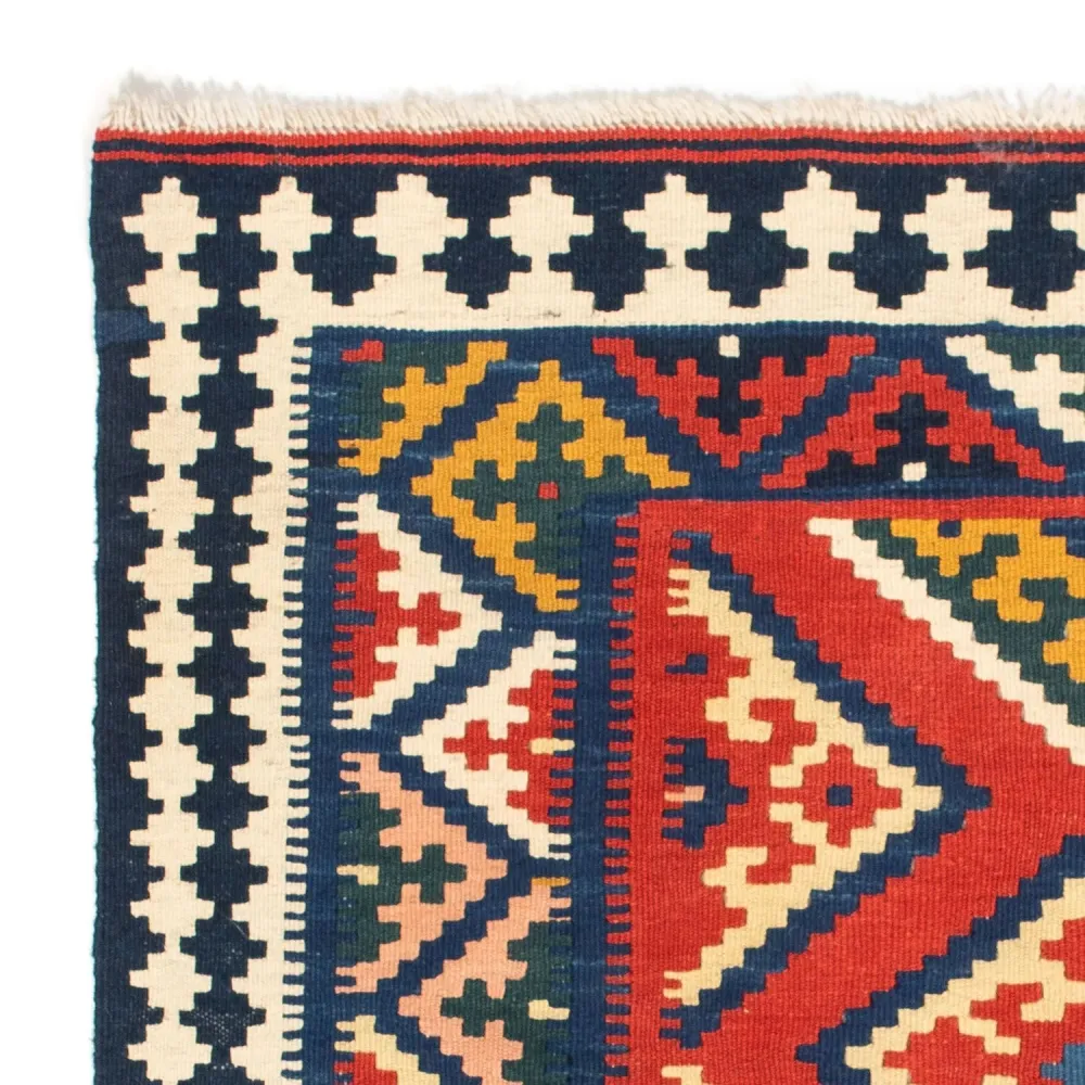 Kelim Teppich - Oriental 107 x 103 cm - rot