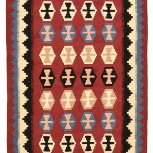 Kelim Teppich - Oriental - 150 x 98 cm - mehrfarbig