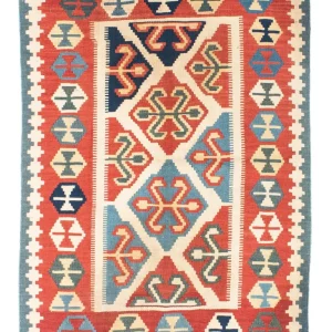 Kelim Teppich - Oriental 152 x 110 cm - rot