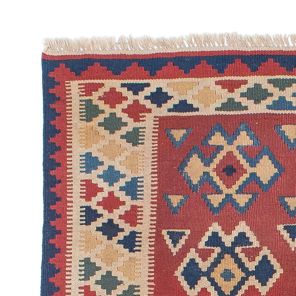 Kelim Teppich - Oriental 156 x 105 cm - dunkelrot