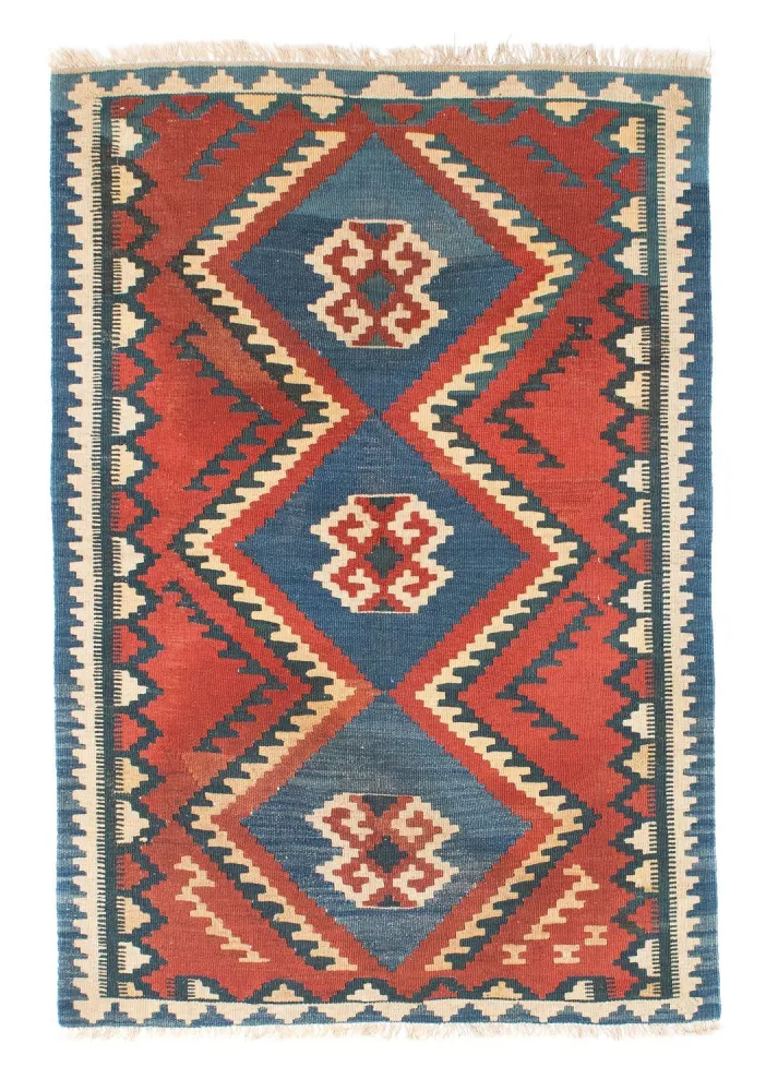 Kelim Teppich - Oriental 156 x 98 cm - rost